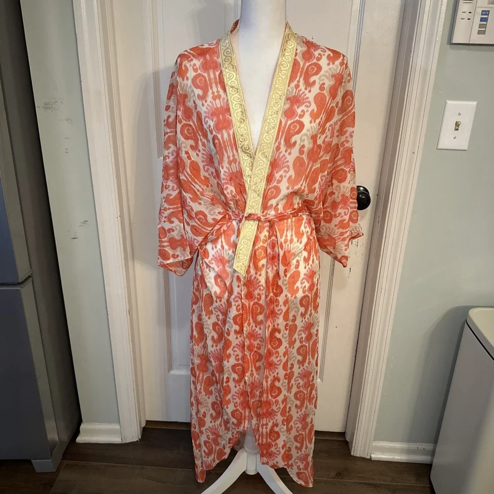 Sukiso Goddess Kimono in Golden Hour‎ one size Swimsuit Cover Robe Wrap